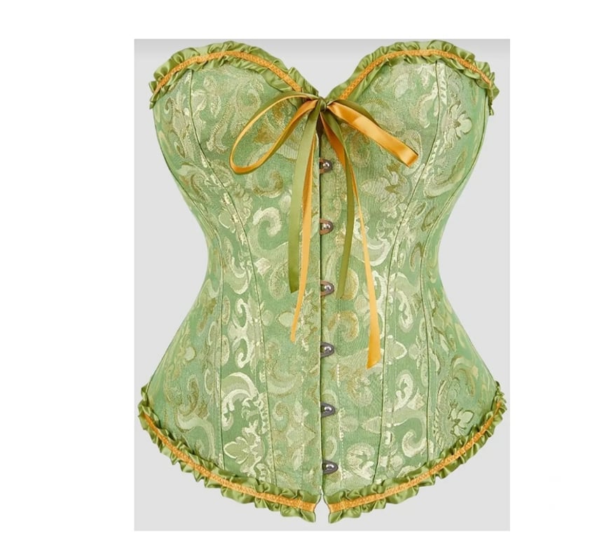 Vêtements occasion Bas-Rhin Haguenau - Photos Vivastreet Corset bustier vert à motifs baroques