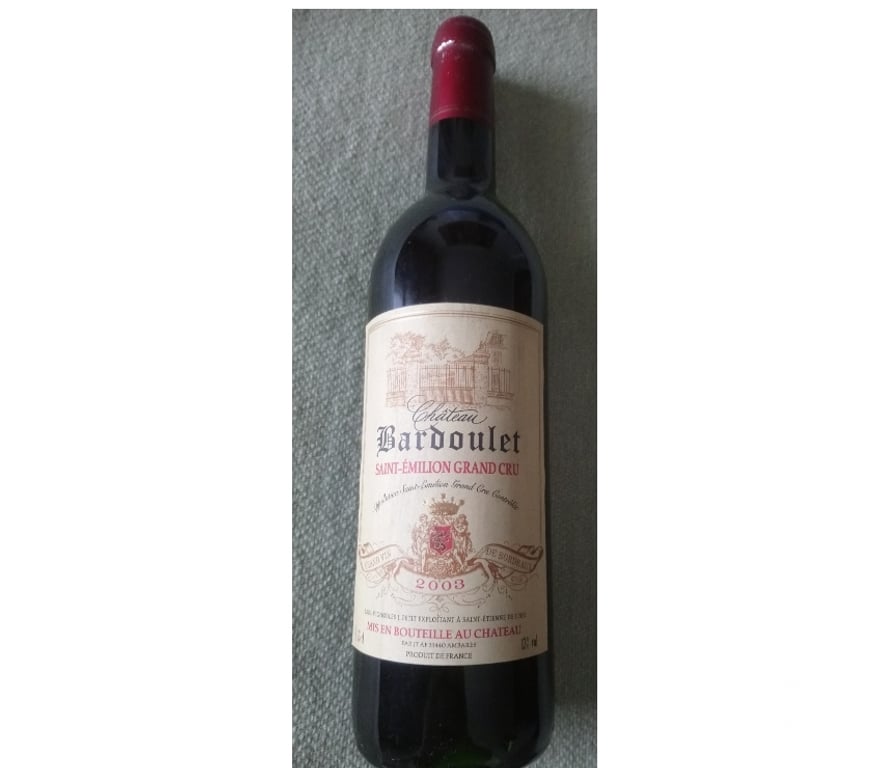 Vins - Gastronomie Seine-Saint-Denis La Courneuve - 93120 - Photos Vivastreet SAINT-ÉMILION GRAND CRU CHÂTEAU BARDOULET 2003