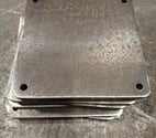 Leers - Nord — Platine en acier 15x15cm épaisseur 8mm