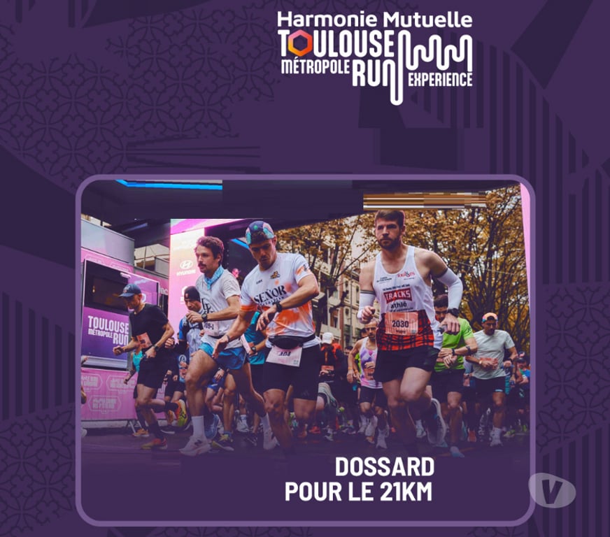 Evenements sportifs Haute-Garonne Toulouse - Photos Vivastreet 1 dossard Semi-marathon (21,1km) de Toulouse 1er novembre
