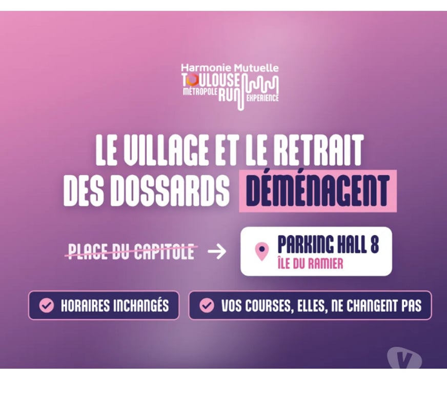 Evenements sportifs Haute-Garonne Toulouse - Photos Vivastreet 1 dossard Semi-marathon (21,1km) de Toulouse 1er novembre