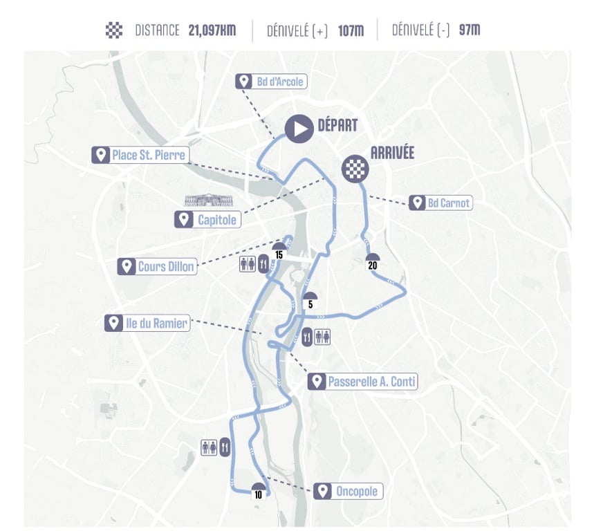 Evenements sportifs Haute-Garonne Toulouse - Photos Vivastreet 1 dossard Semi-marathon (21,1km) de Toulouse 1er novembre