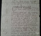 Compiegne - Oise — acte notarié ancien