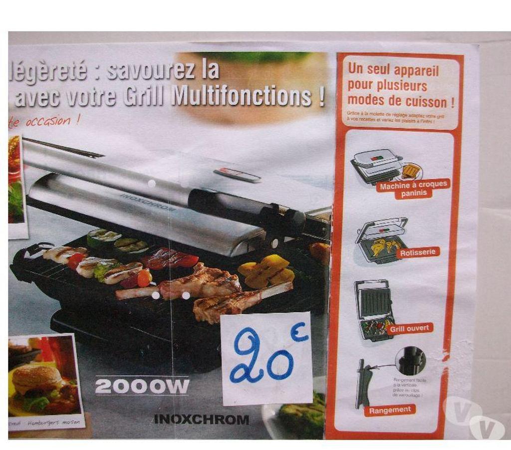 Electroménager occasion Bas-Rhin Bouxwiller - 67330 - Photos Vivastreet Grill Multifonctions de Table- Neuve