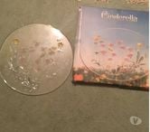 Cake Plate nice pattern Heavy Glass New Boxed