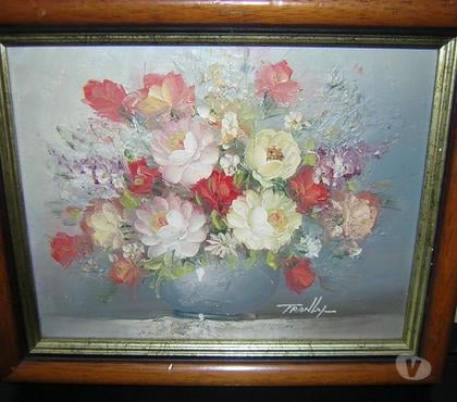 Used furniture Polson Bridge West Devon - Photos for Oil on Canvas signed TRANLY (A Still Life Artist)