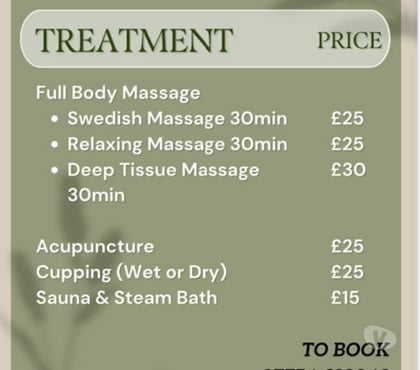Massage Blackpool Town Centre Blackpool - Photos for Promotion Swedish Massage 30min -25