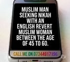 Beeston Park - Leeds — Revert English muslim woman 45 to 60 for nikah 🌹