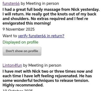 Gay escorts Edinburgh Edinburgh - Photos for Full Naturist massage by male