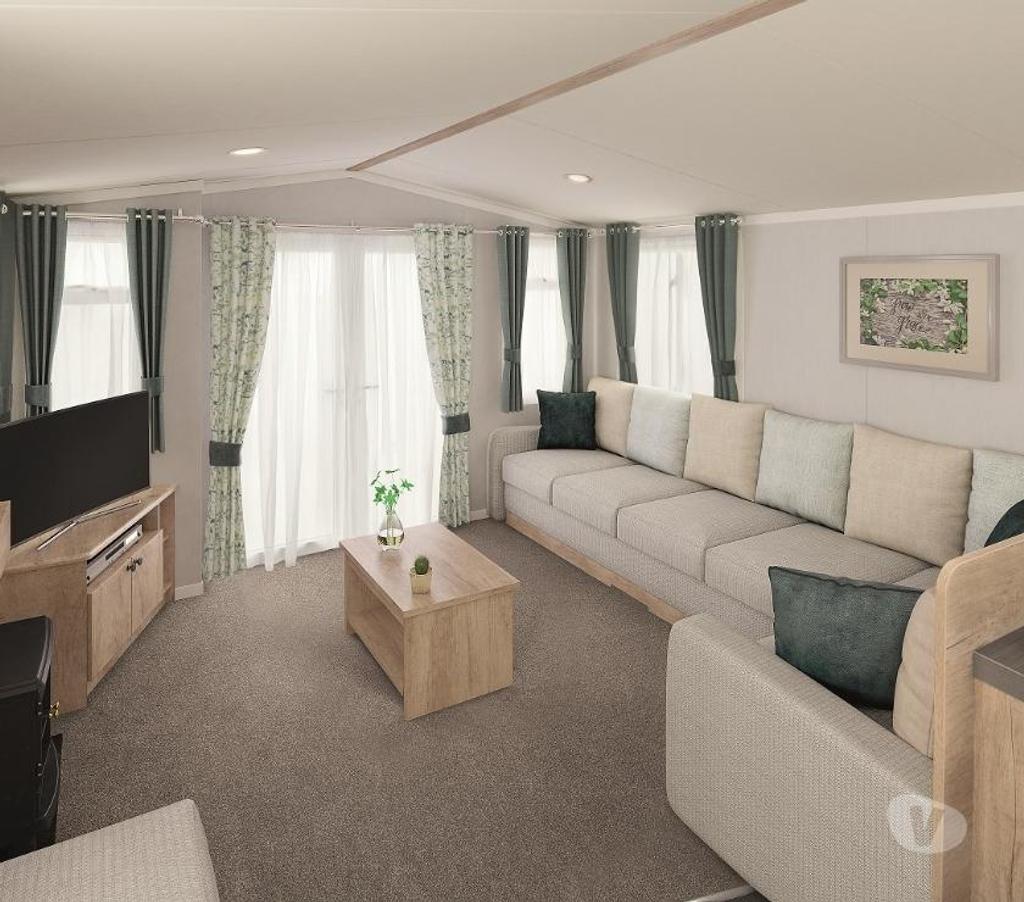 secondhand caravans County Durham Langley Moor - County Durham - Photos for Swift Burgundy static caravan for sale - Special Price
