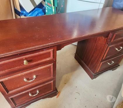 Cheap furniture Wixams Bedford - Photos for Vintage Stag Dressing Table – Solid Mahogany, 6 Drawers