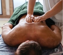Massage therapy relax unwind male masseur