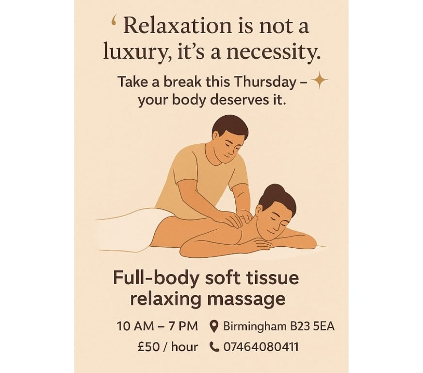 Full body massage West Midlands Birmingham - Photos for Professional male massage therapist