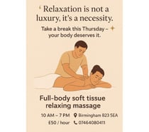 Professional male massage therapist