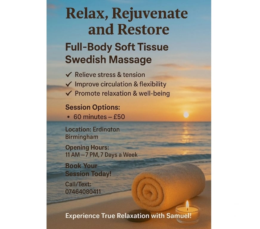 Full body massage West Midlands Birmingham - Photos for Professional male massage therapist