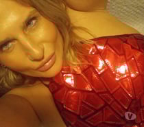 Naturally curvy blond Polish blue eyes