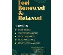 Feel renewed and relaxed