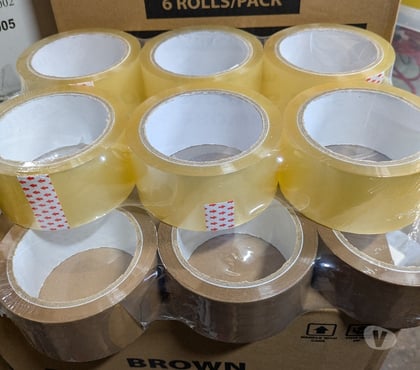office supplies Chadsmoor Cannock Chase - Photos for Clear & Brown Packing Tape 48mm x 66M (Box of 36 Rolls)