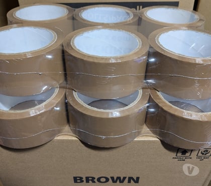 office supplies Chadsmoor Cannock Chase - Photos for Clear & Brown Packing Tape 48mm x 66M (Box of 36 Rolls)