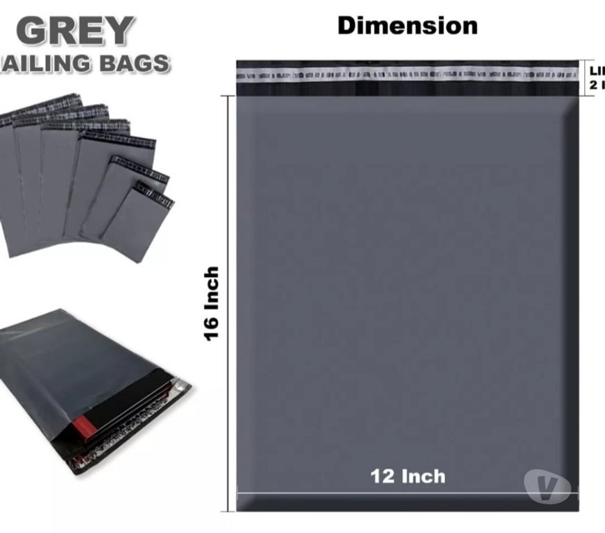 Office Furniture & Pro equipment Staffordshire Cannock Chase - Photos for 100 Grey Postage Mailing Bags 12'' x 16'' Self Seal