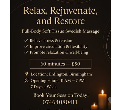 Full body massage Erdington Birmingham - Photos for Professional male massage therapist