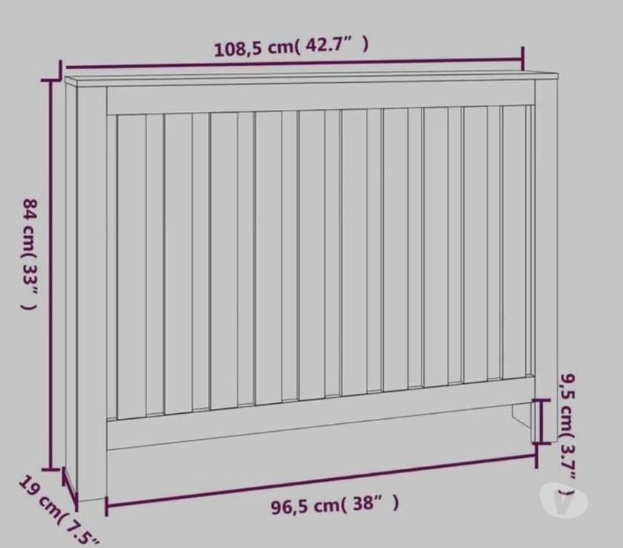 Furniture West Midlands Birmingham - Photos for Brand New Radiator Cover for sale - solid wood pine