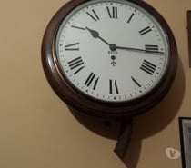 EX WD Mahogany wall clock.