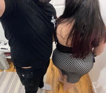 Couple Indian girl curvy and European man !