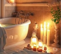 Hot bath relaxing massage