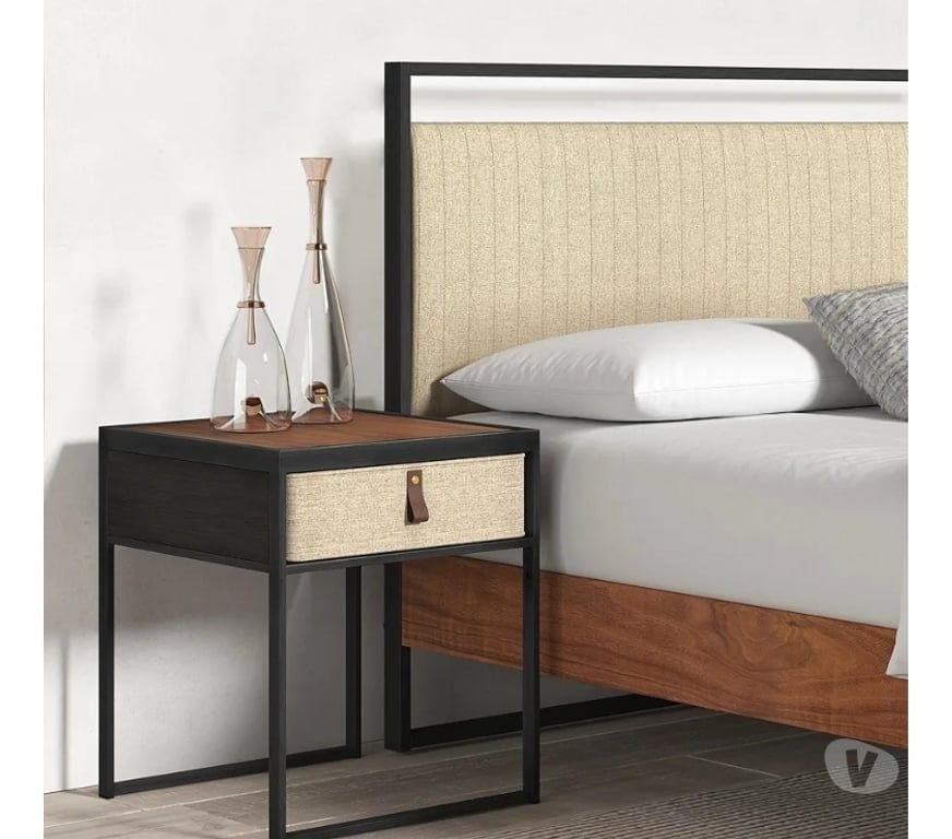 Furniture Greater Manchester Manchester - Photos for Zinus Ilsang Nightstand 45x43x52 cm - Metal and Wood