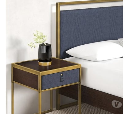 Second hand furniture Wythenshawe Manchester - Photos for Zinus Ilsang Nightstand 45x43x52 cm - Metal and Wood