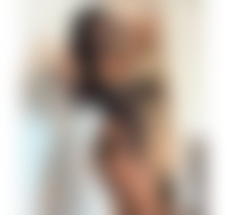 skinny Brazilian curly girl with big butt