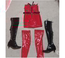 TS Massage Party Dominatrix Brazilian PVC, Outfitt