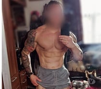 Muscular Italian Ex-Model available for massage