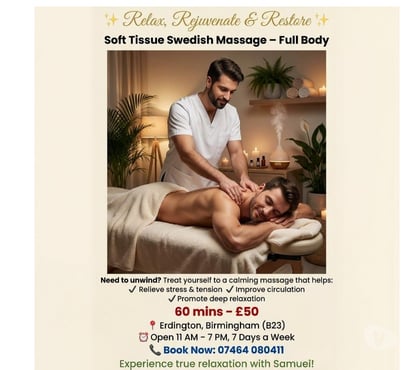 Full body massage Erdington Birmingham - Photos for Male massage therapist