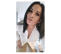 New petite brunette with natural curvy body