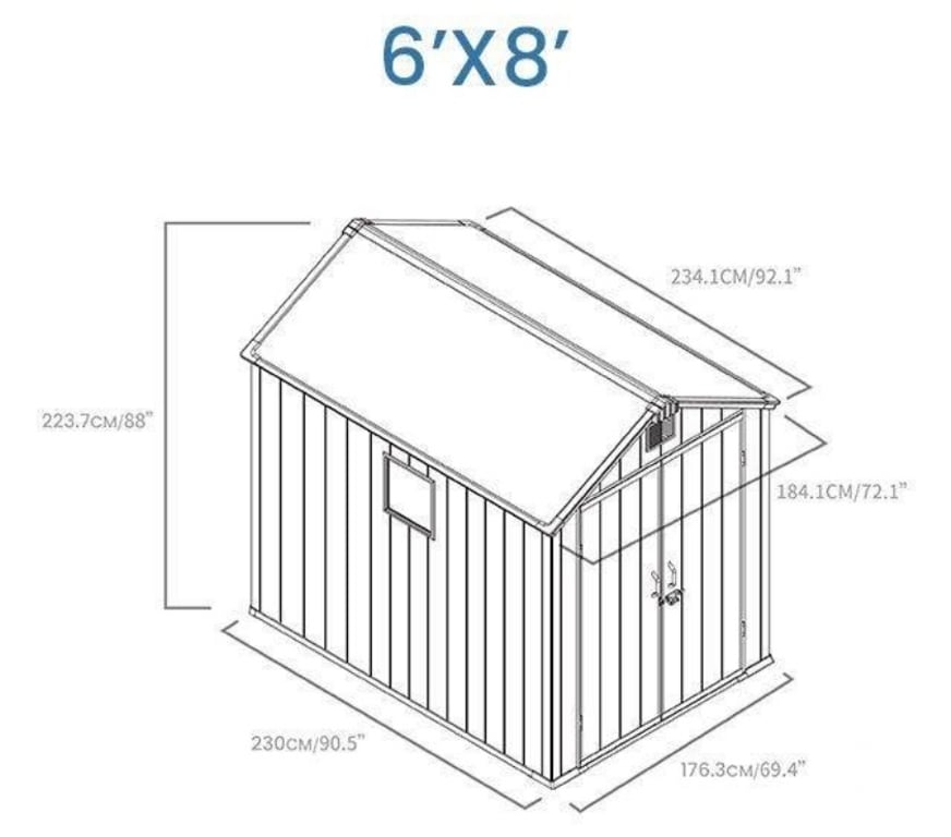 Garden, Outdoor & DIY Kent Canterbury - Photos for 6x8 Garden shed, resin, strong and high quality