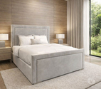 Decent plain Double bed with Mattress