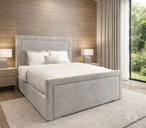 Decent plain Double bed with Mattress