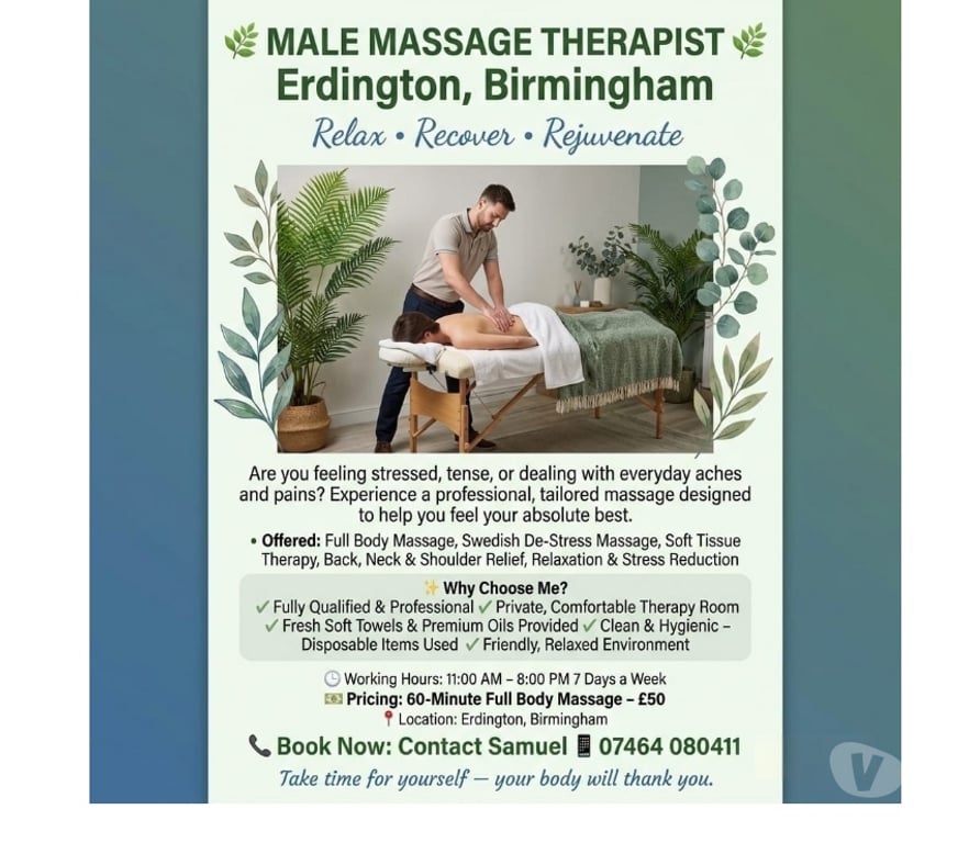 Full body massage West Midlands Birmingham - Photos for Male massage therapist