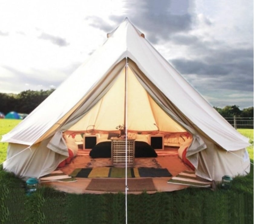 garden furniture Chipping Norton West Oxfordshire - Photos for New traditional canvas 5m bell tent RRP £495