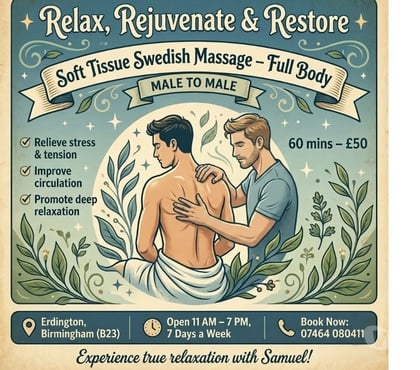 Massage Stockland Green Birmingham - Photos for Male massage therapist