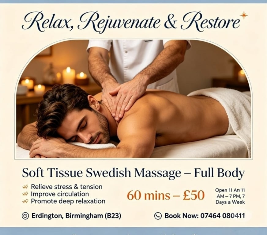 Full body massage West Midlands Birmingham - Photos for Male massage therapist