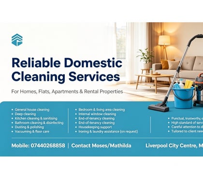 housekeer Liverpool City Centre Liverpool - Photos for Domestic Cleaner for Homes and Flats