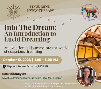 Other Activities Draycott Derby - Photos for Into the Dream · Half-Day Lucid Dreaming Retreat