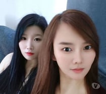 Photos for New Arrived DUO Korean Girls Double Kissing Full Body