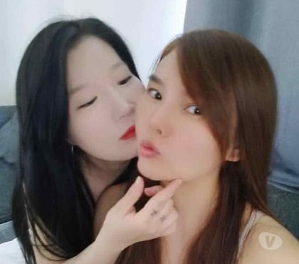 Photos for Tourist Girls DUO Korean Girls Double Kissing Full