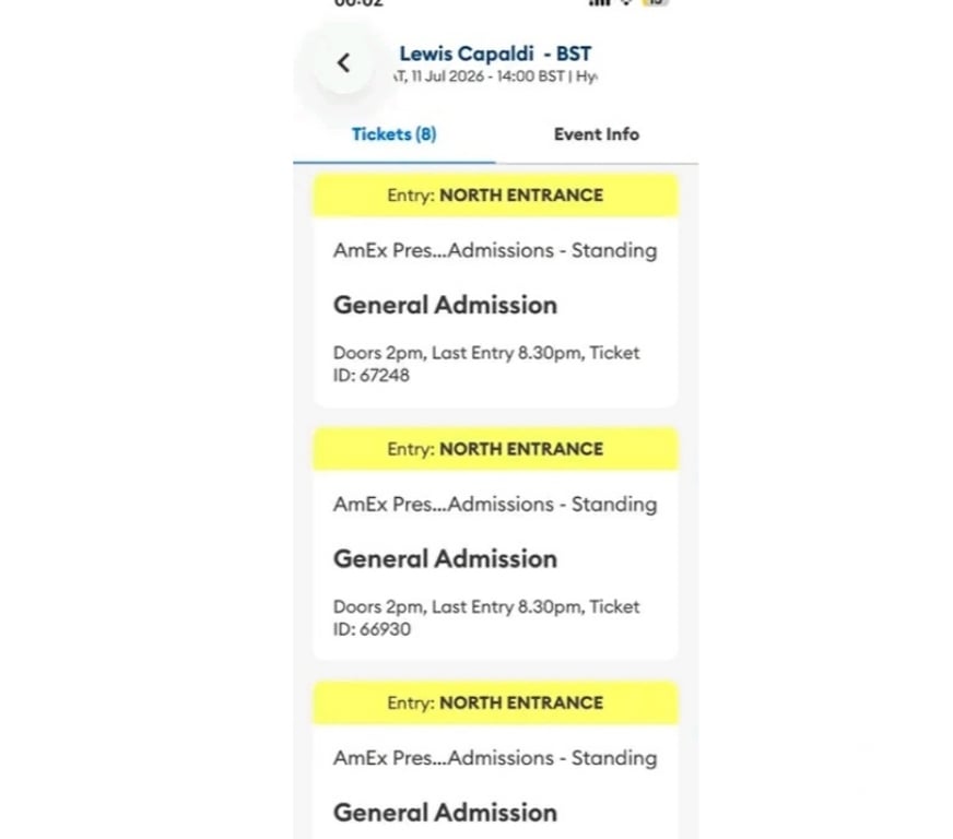 rugby tickets Central London Hyde Park - Central London - Photos for LEWIS CAPALDI CONAN GRAY