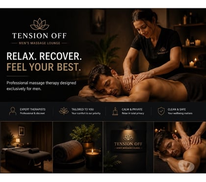 Professional massage Battersea South West London - Photos for Tension Off - The gentlemen's massage lounge