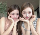 NEW Tourist DUO Korean Girls Double Kissing Full Body
